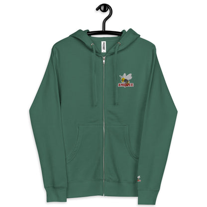 Beesmoove new logo Unisex fleece zip up hoodie - Beesmoove