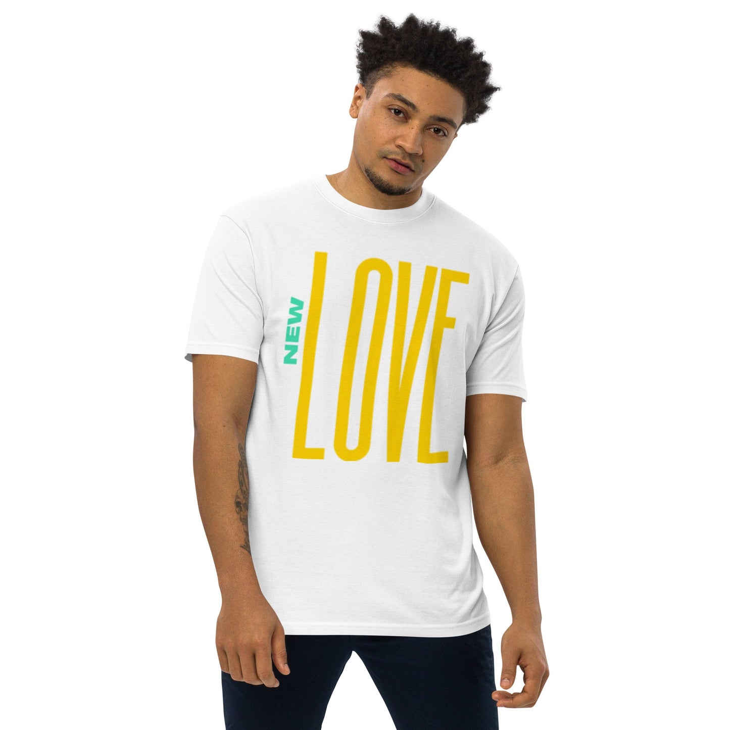 Beesmoove new love Men’s premium heavyweight tee - Beesmoove