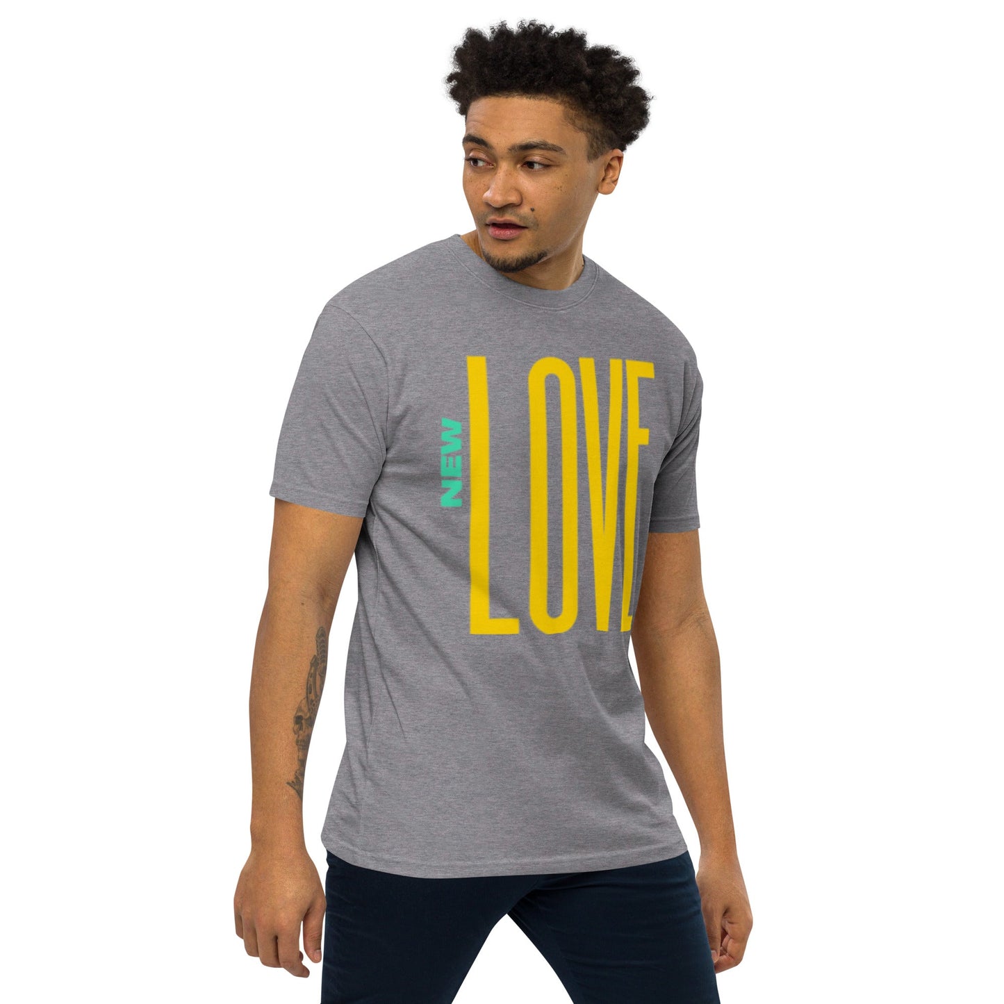 Beesmoove new love Men’s premium heavyweight tee - Beesmoove