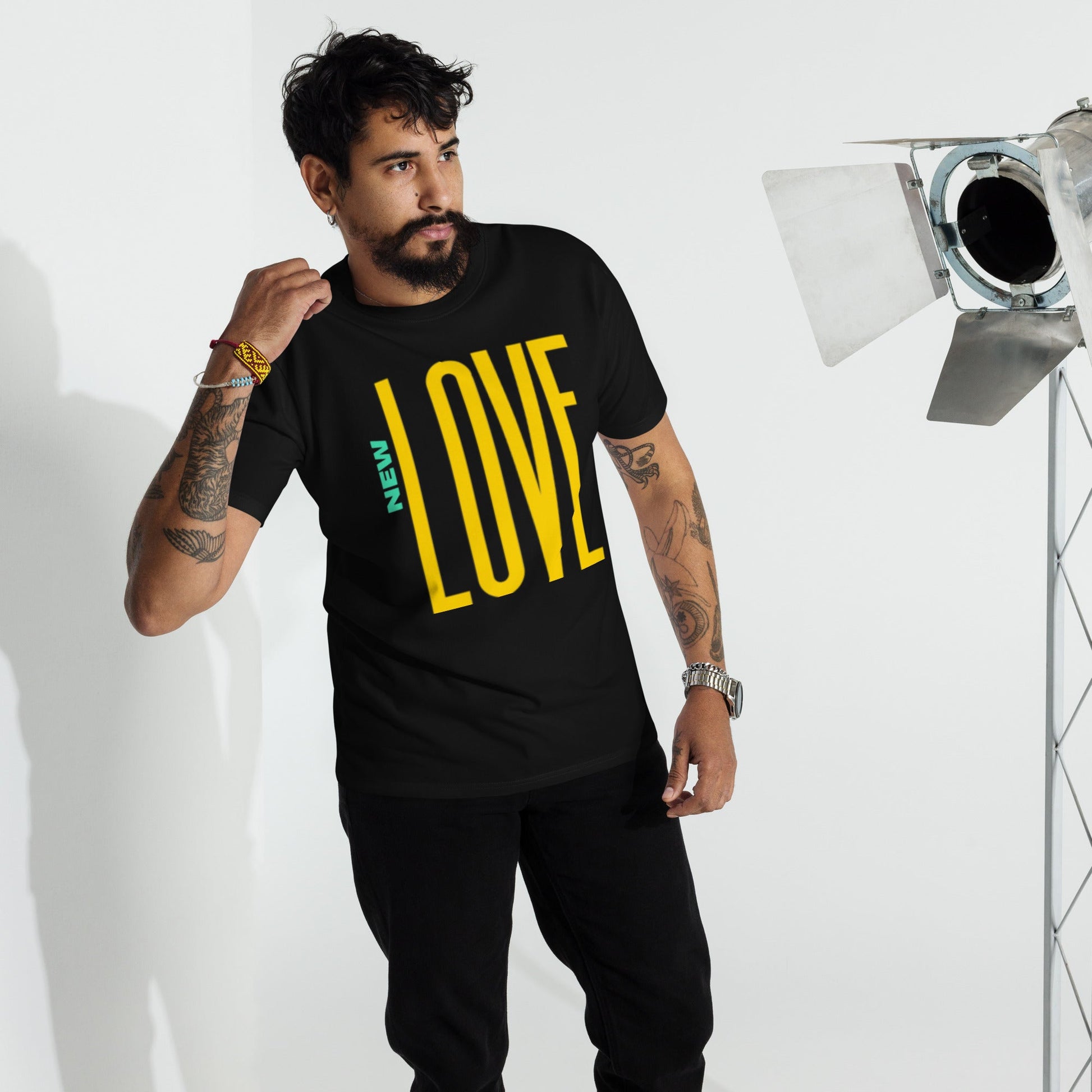 Beesmoove new love Men’s premium heavyweight tee - Beesmoove