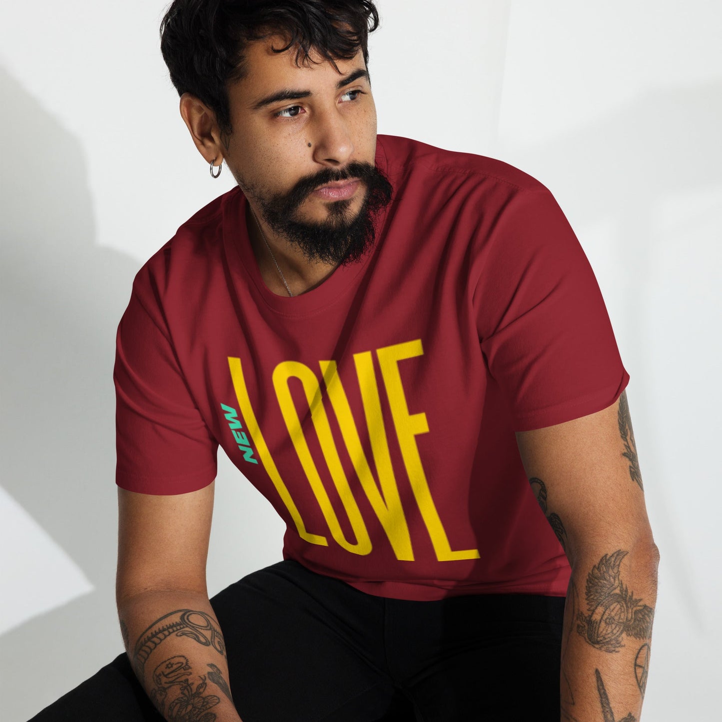 Beesmoove new love Men’s premium heavyweight tee - Beesmoove