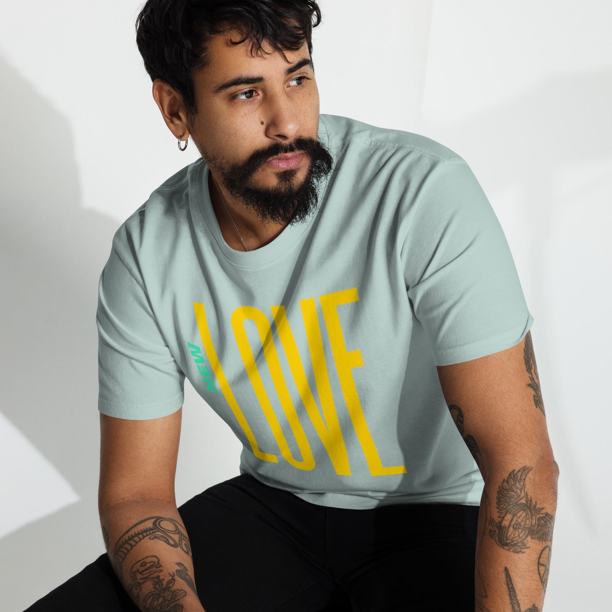 Beesmoove new love Men’s premium heavyweight tee - Beesmoove