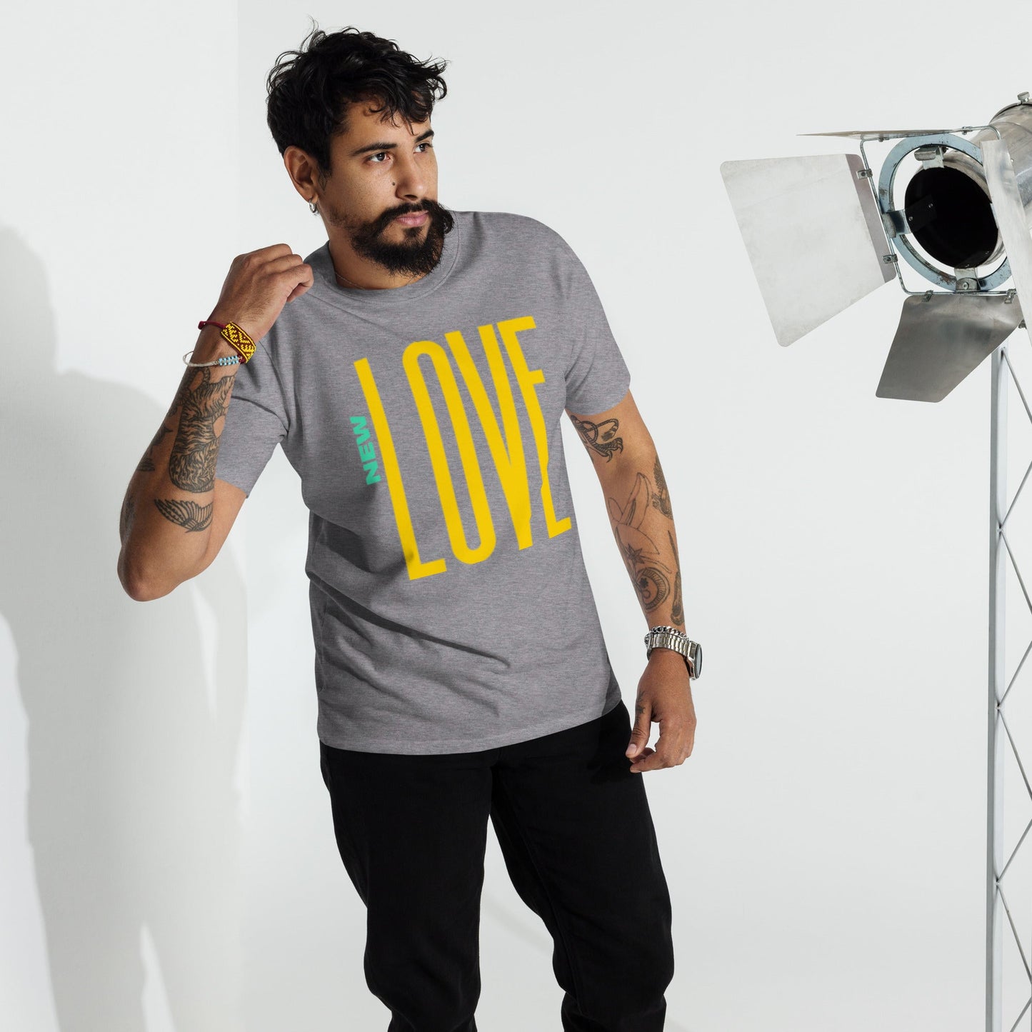 Beesmoove new love Men’s premium heavyweight tee - Beesmoove