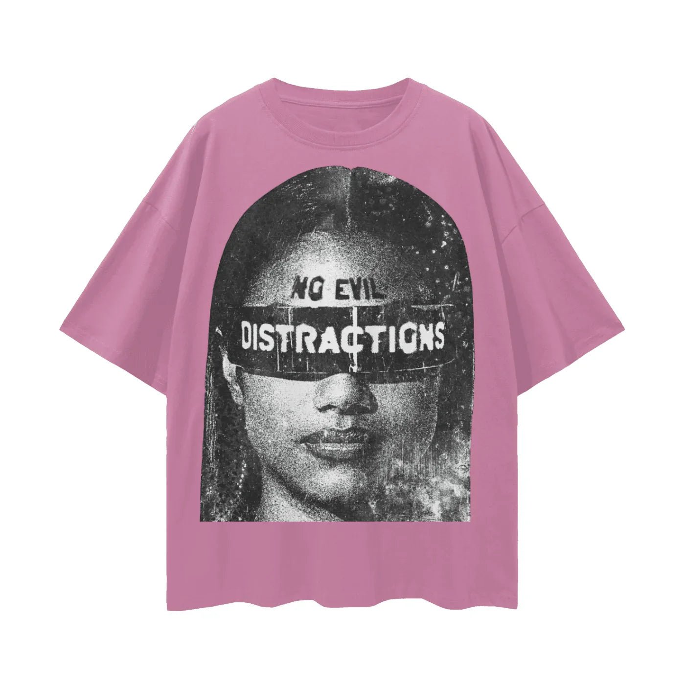 BEESMOOVE No Evil Tee Oversize Deep Drop Shoulder Tee - Beesmoove