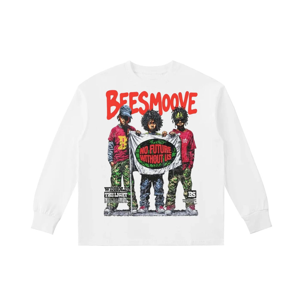 BEESMOOVE No Future Without Us Kids' Long - Sleeve Tee - Beesmoove