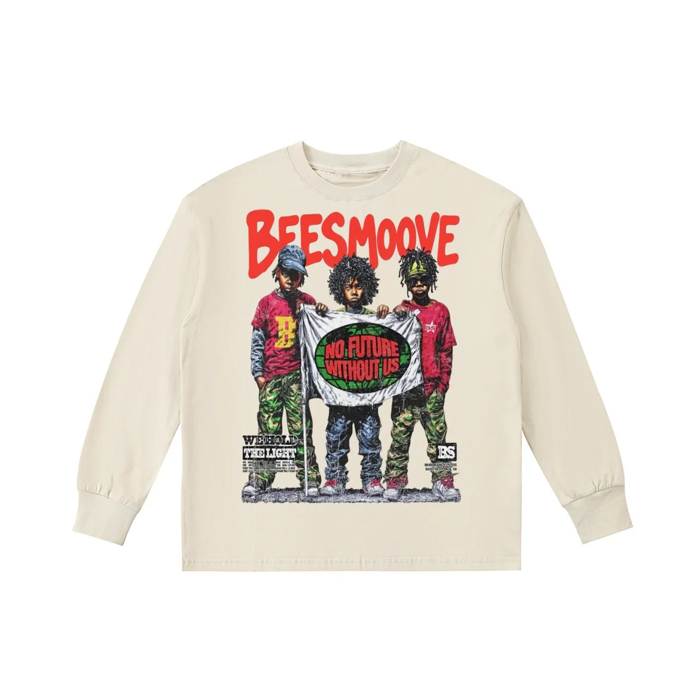 BEESMOOVE No Future Without Us Kids' Long - Sleeve Tee - Beesmoove
