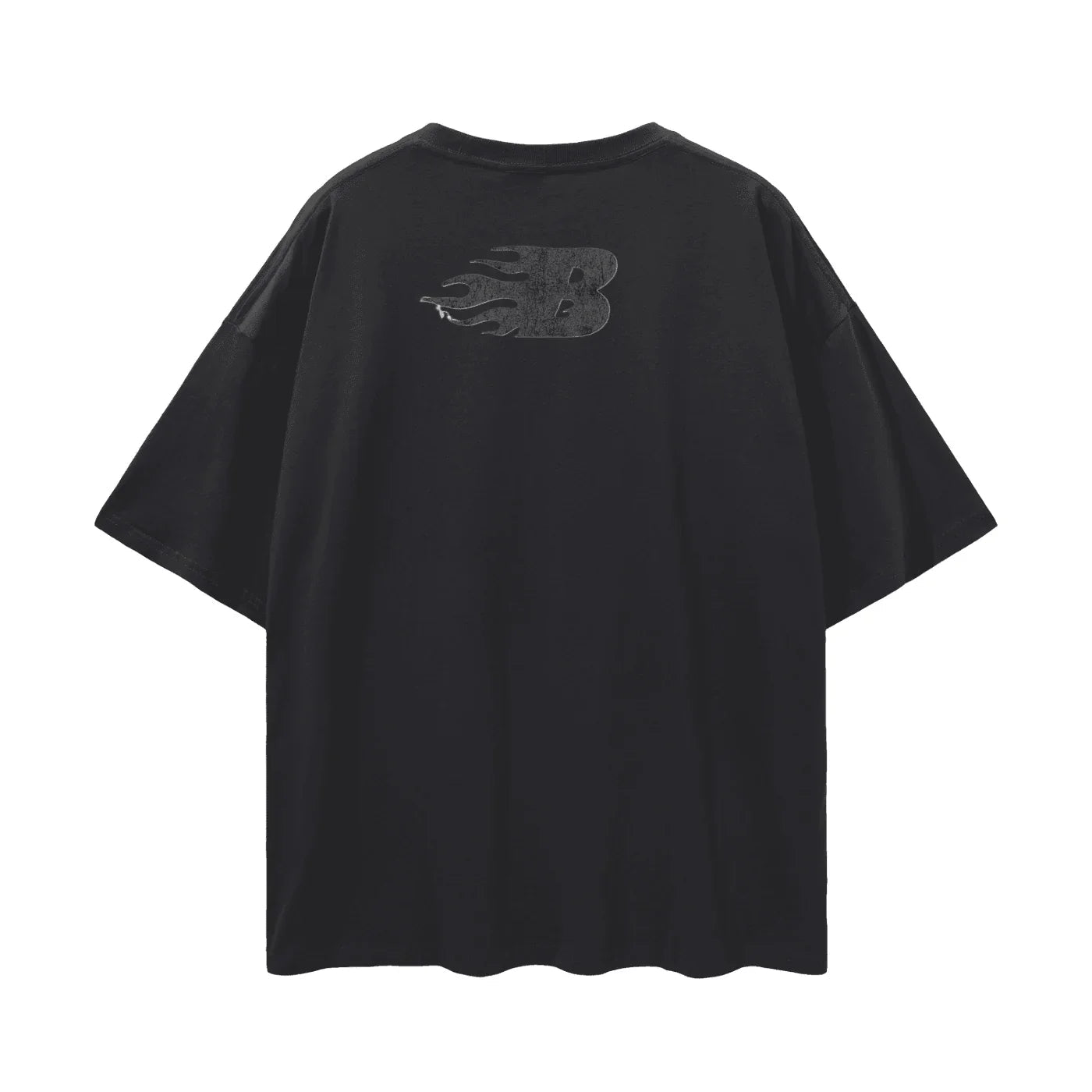 Beesmoove No Risk NO Story Oversize Deep Drop Shoulder Tee - Beesmoove