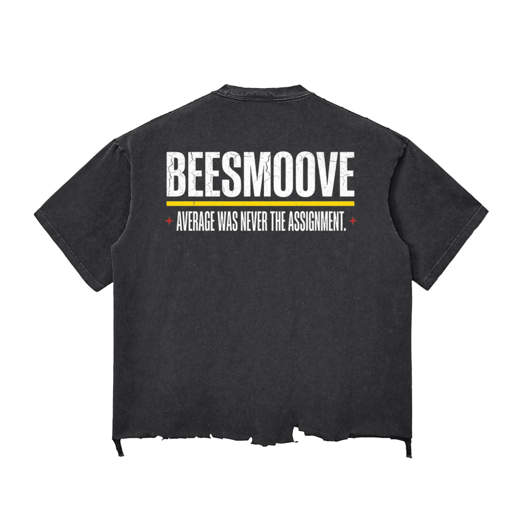 BEESMOOVE “Not Like Them” Raw Hem 2 Wash Raw - Hem Boxy T-shirt - Beesmoove