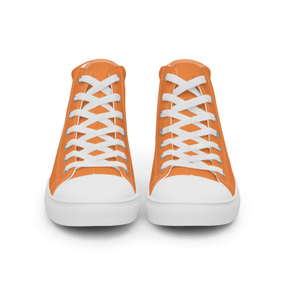 Beesmoove orange Men’s high top canvas shoes - Beesmoove