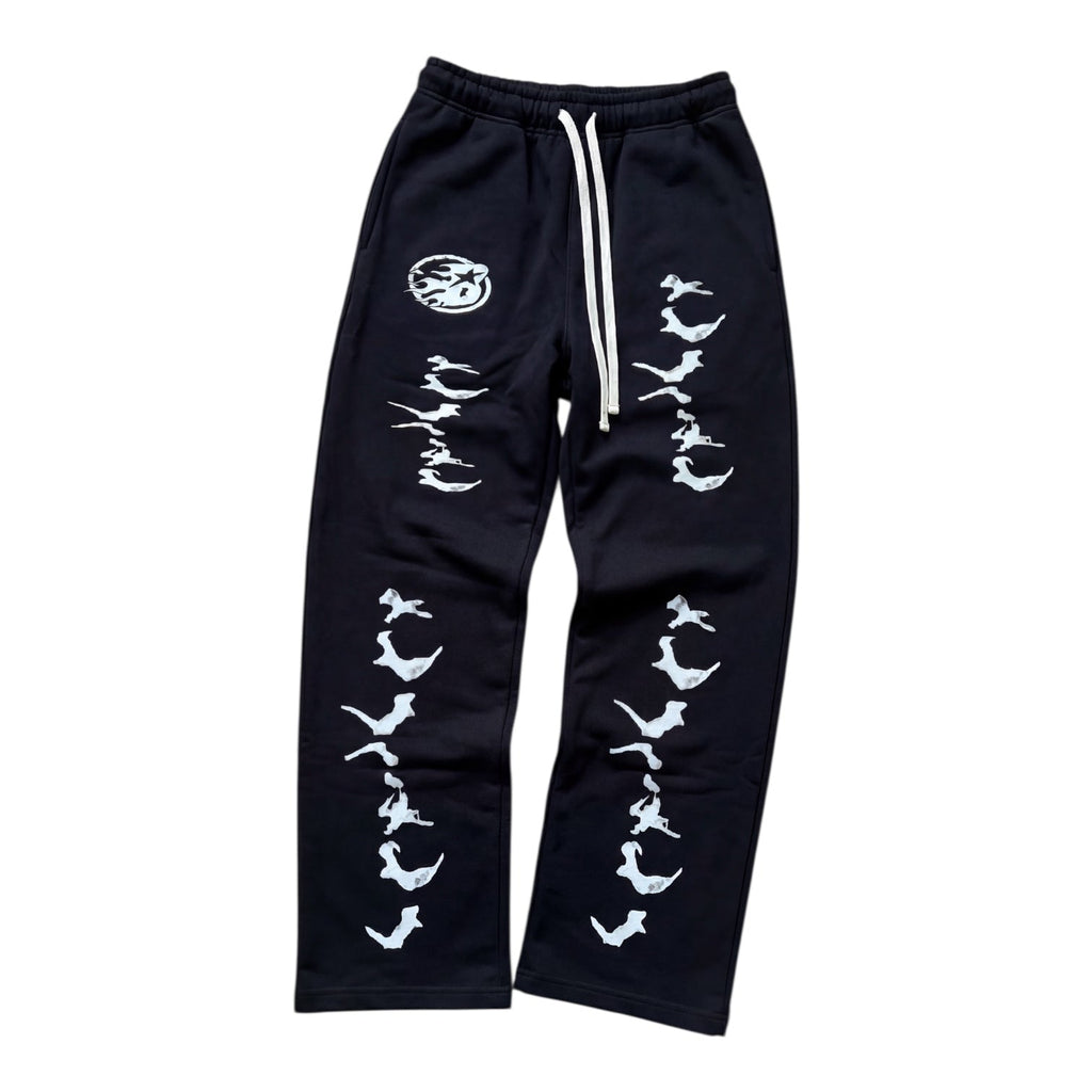 BEESMOOVE Orbit Black Division Set Straight Leg Pants - Beesmoove