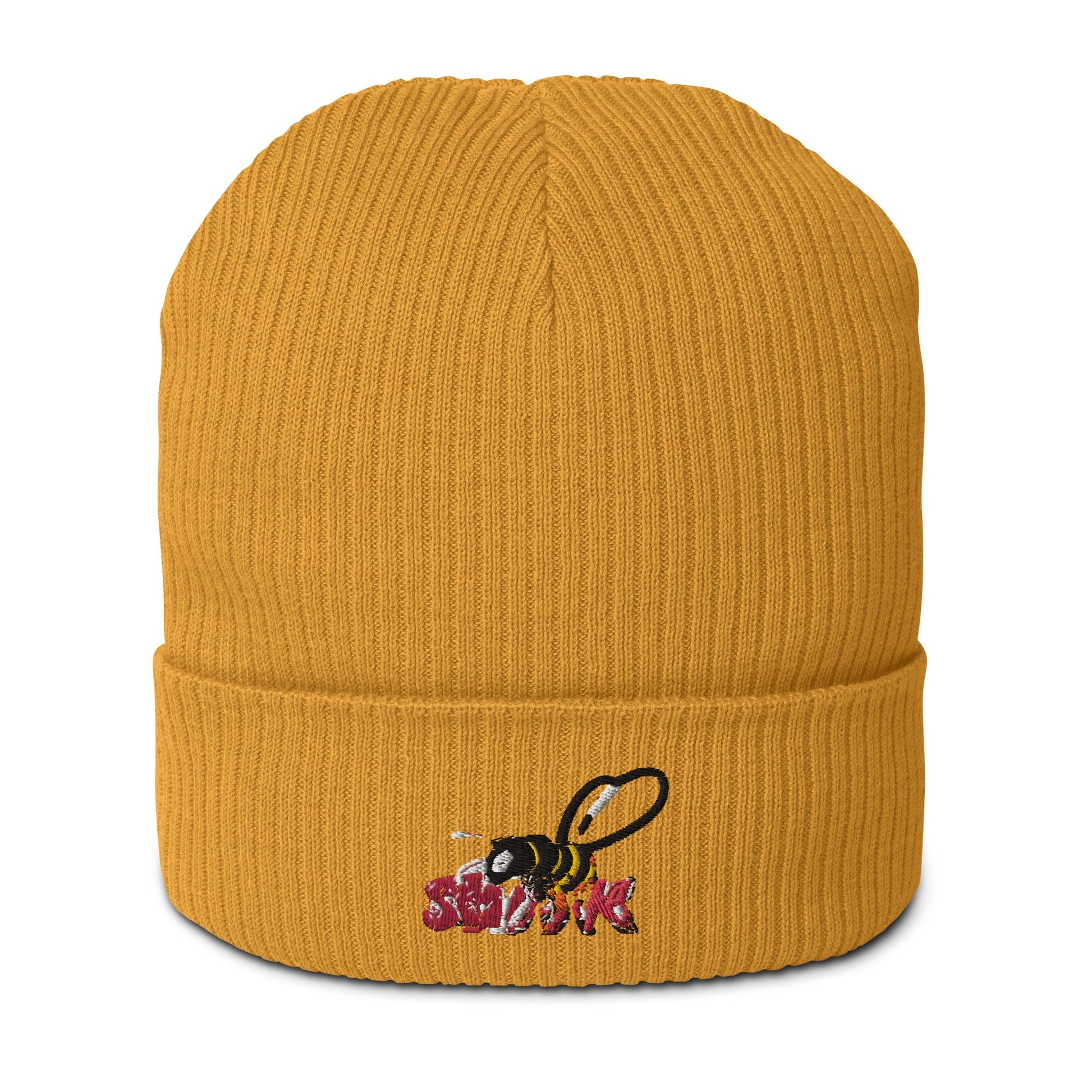 Beesmoove Organic Logo Ribbed Beanie - Beesmoove