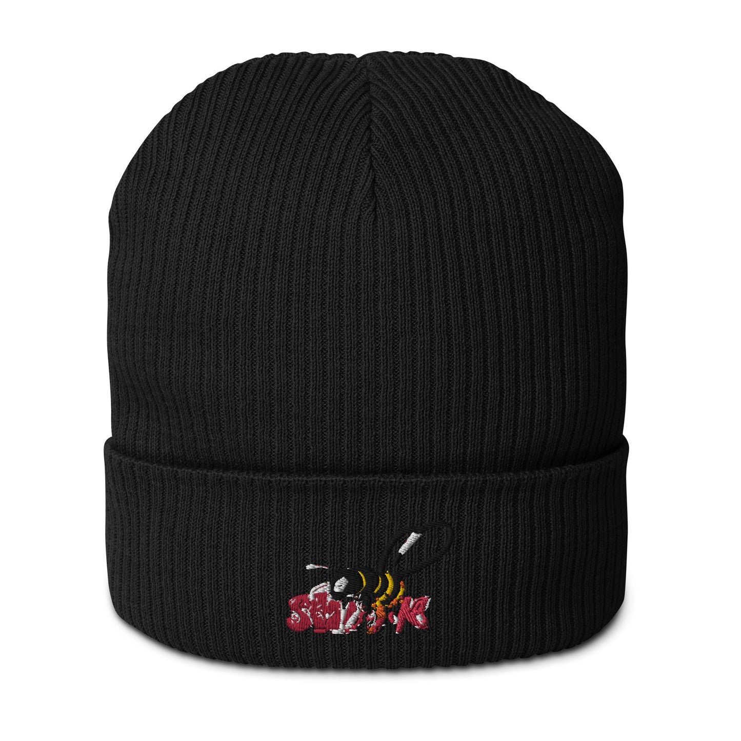 Beesmoove Organic Logo Ribbed Beanie - Beesmoove