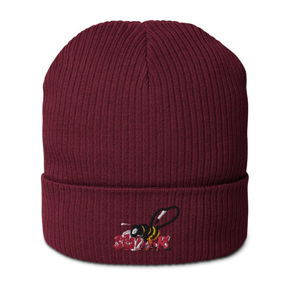 Beesmoove Organic Logo Ribbed Beanie - Beesmoove