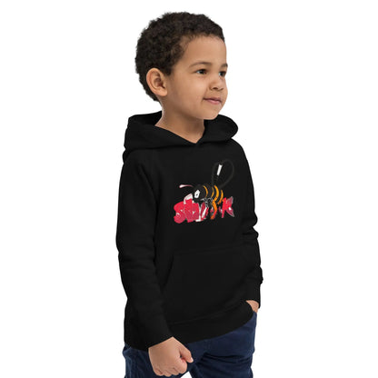 Beesmoove organic red Kids eco hoodie - Beesmoove