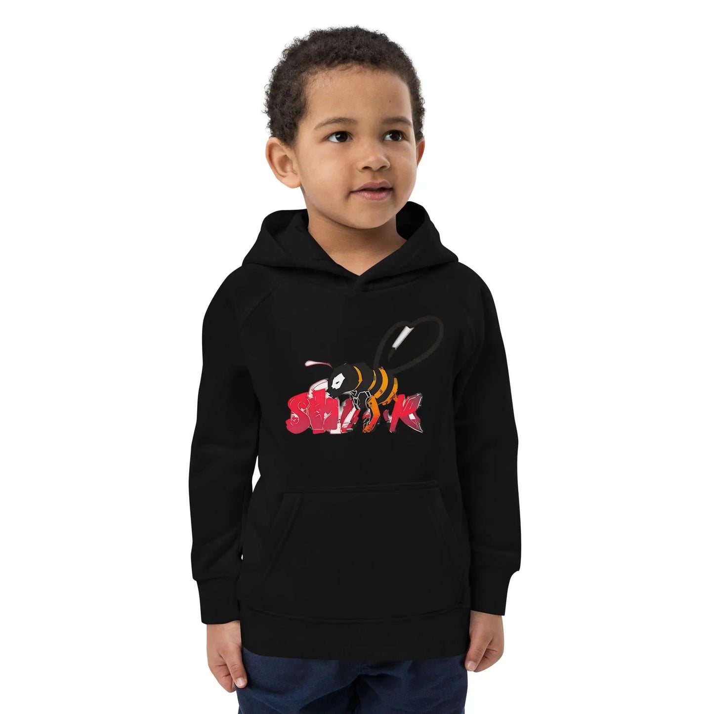 Beesmoove organic red Kids eco hoodie - Beesmoove