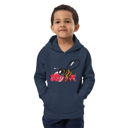 Beesmoove organic red Kids eco hoodie - Beesmoove