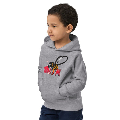 Beesmoove organic red Kids eco hoodie - Beesmoove