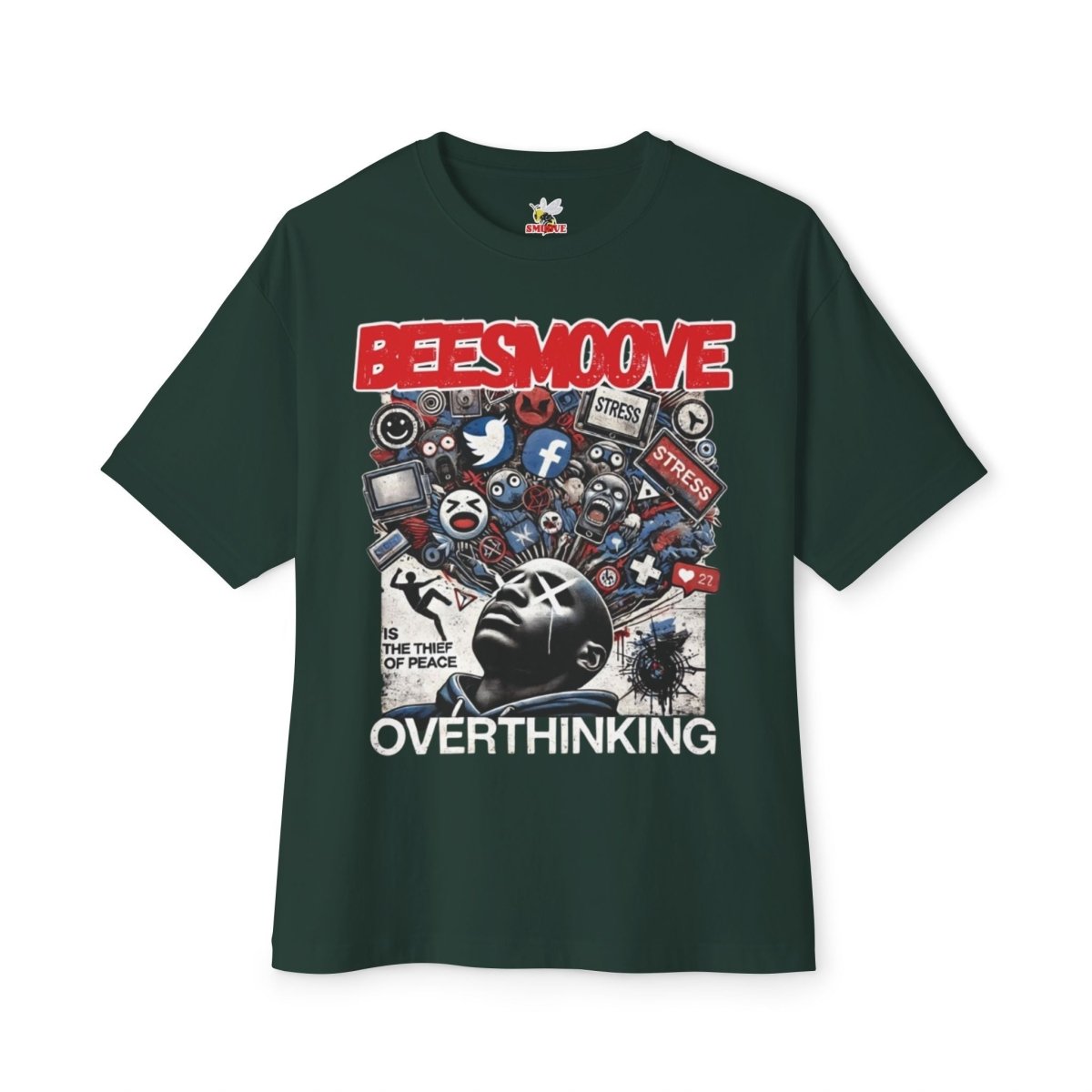 Beesmoove overthinking Oversized Boxy Tee - Beesmoove