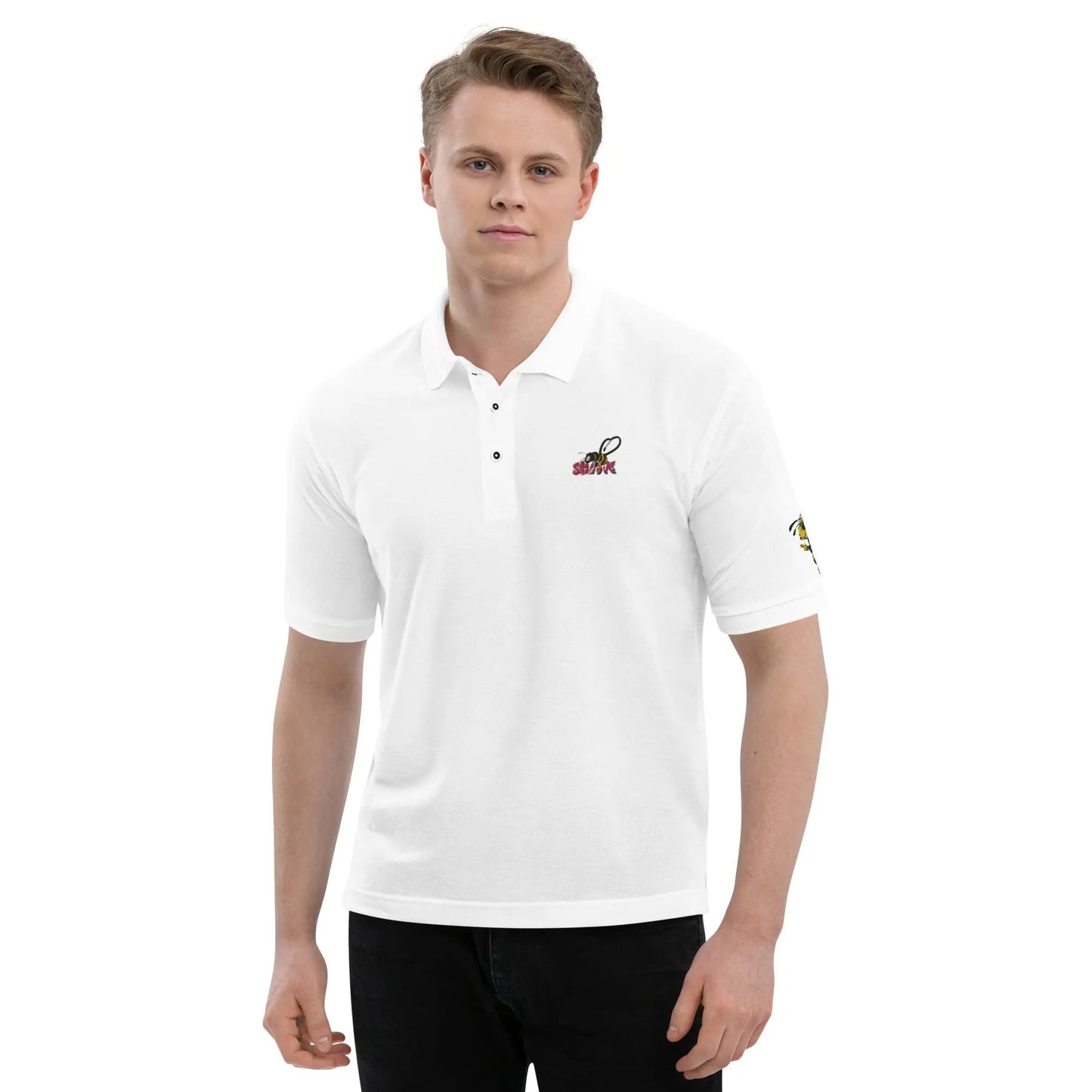 Beesmoove peace bee Men's Premium Polo - Beesmoove