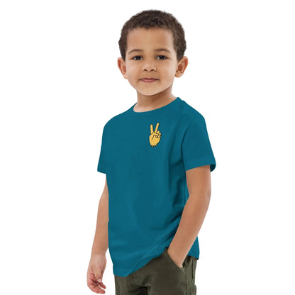 Beesmoove peace honey drip Organic cotton kids t-shirt - Beesmoove