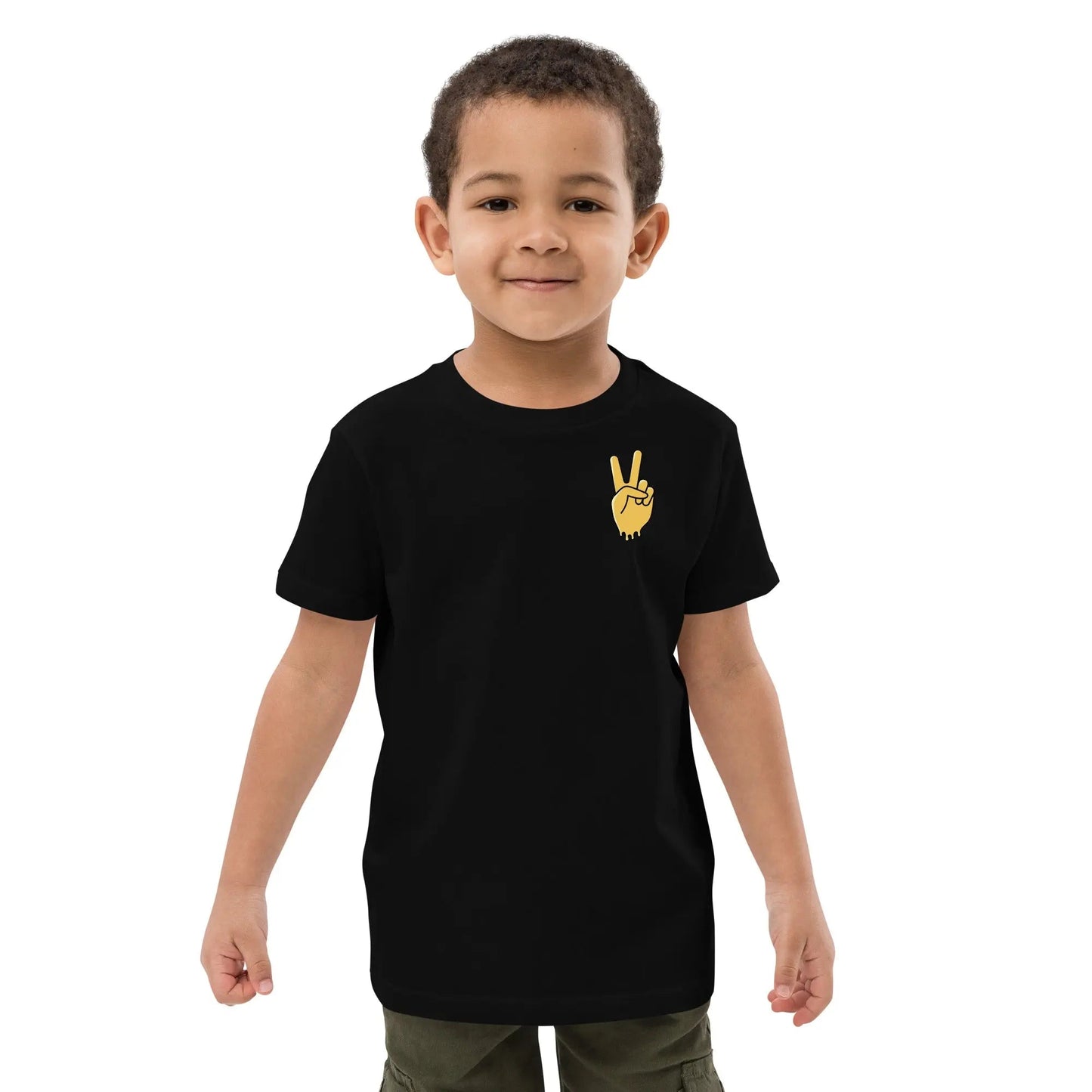 Beesmoove peace honey drip Organic cotton kids t-shirt - Beesmoove