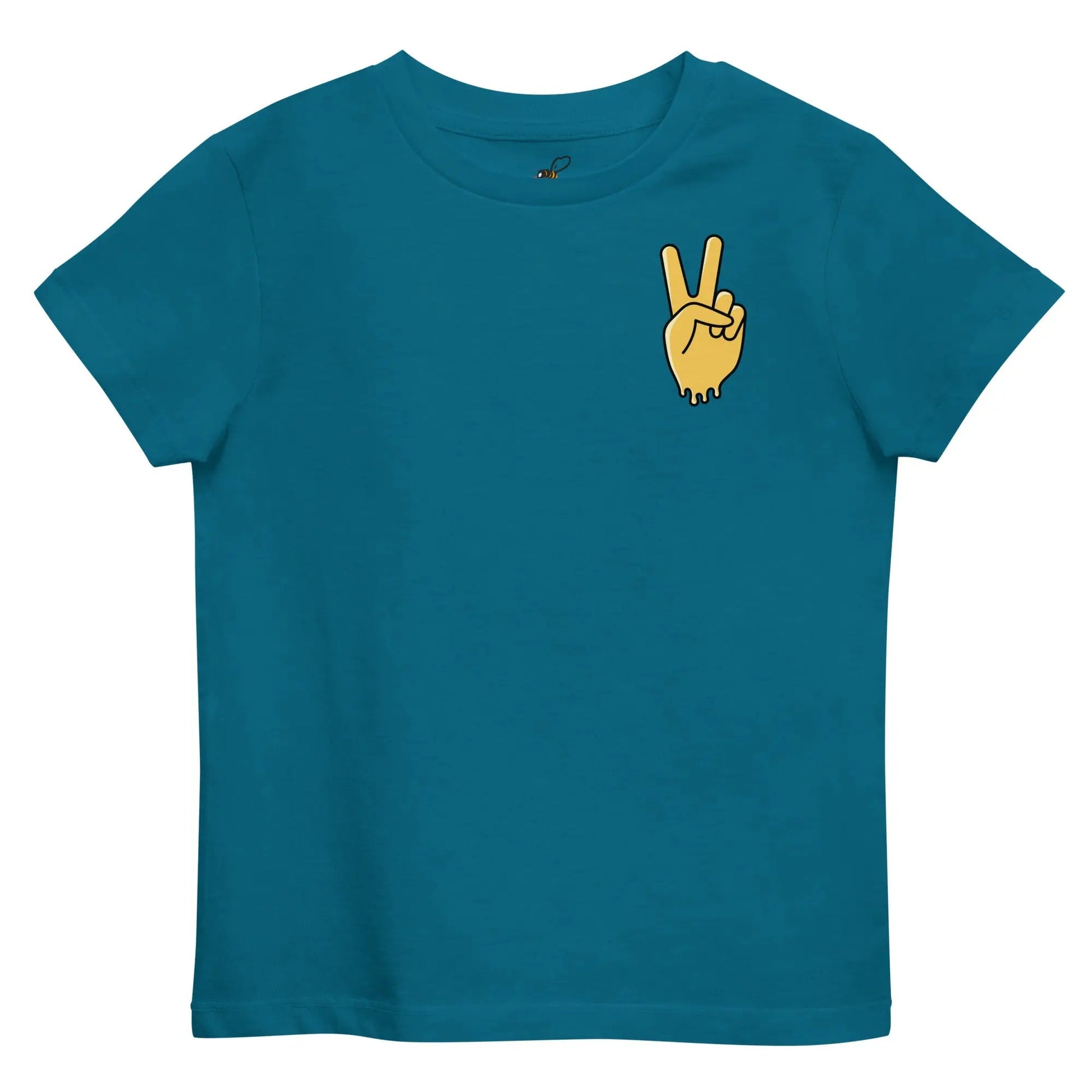 Beesmoove peace honey drip Organic cotton kids t-shirt - Beesmoove