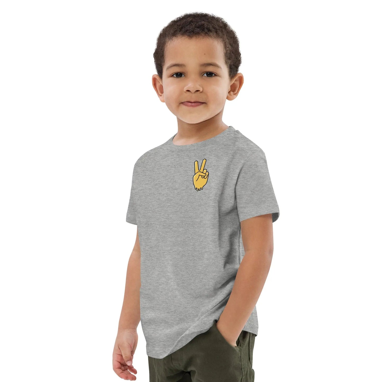 Beesmoove peace honey drip Organic cotton kids t-shirt - Beesmoove