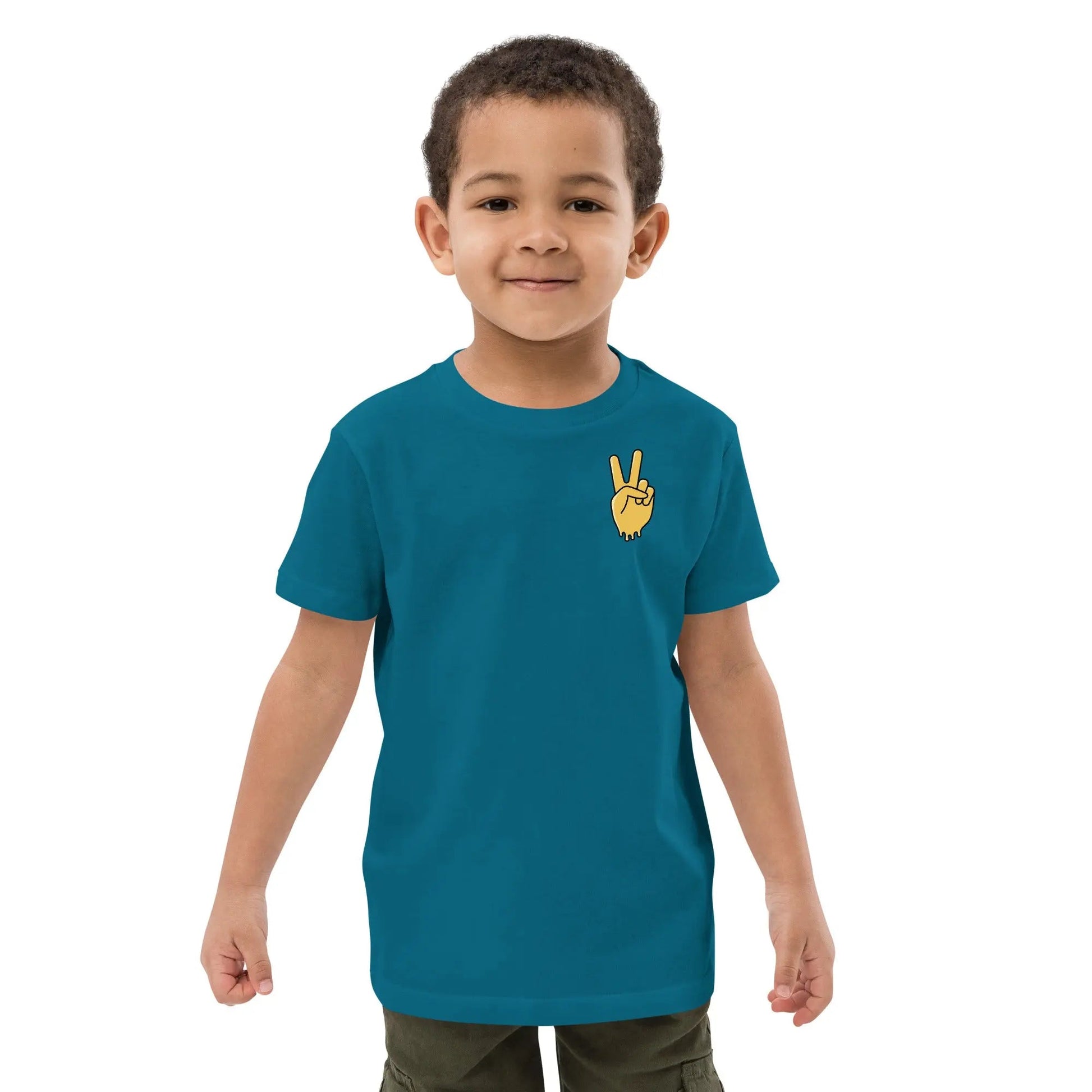 Beesmoove peace honey drip Organic cotton kids t-shirt - Beesmoove