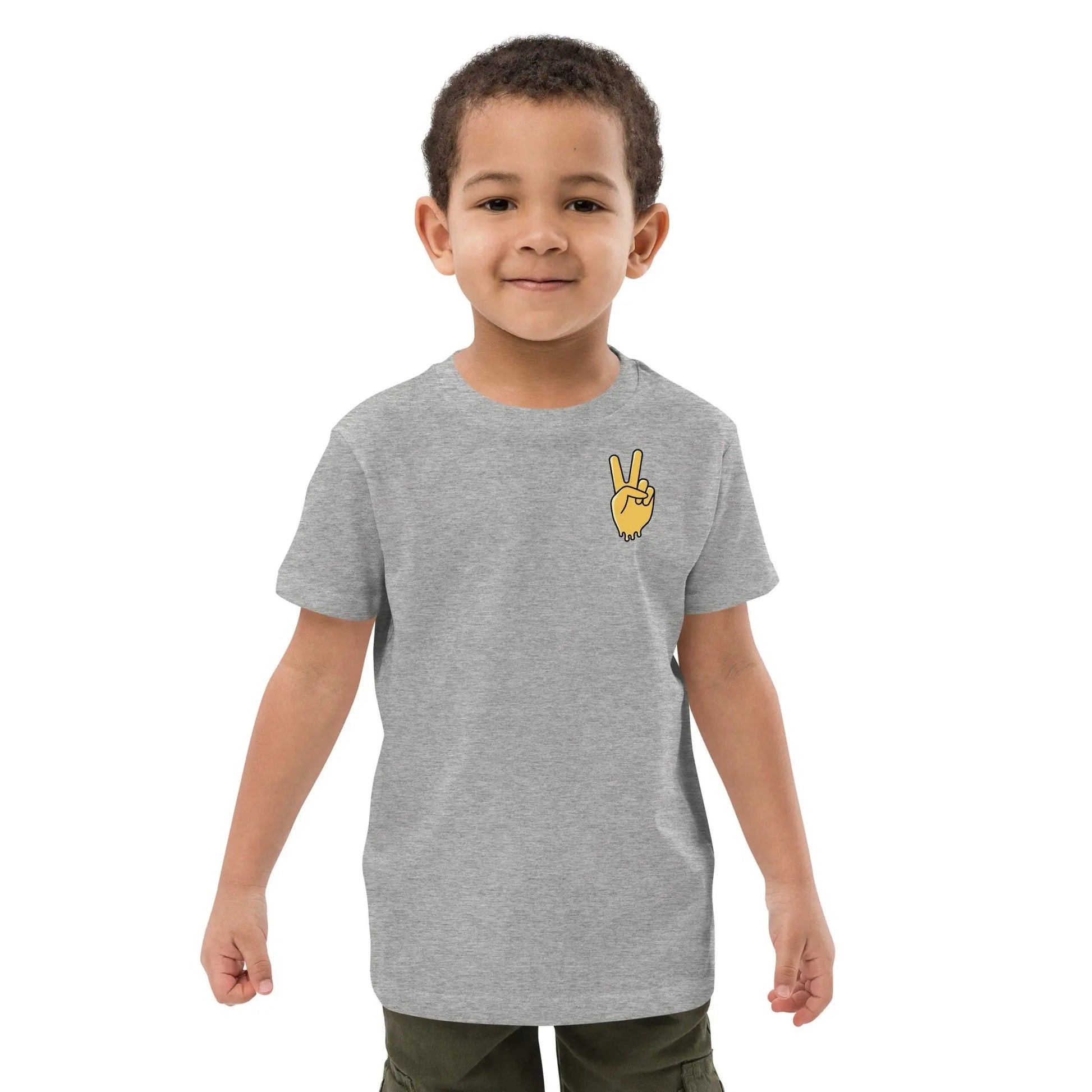 Beesmoove peace honey drip Organic cotton kids t-shirt - Beesmoove