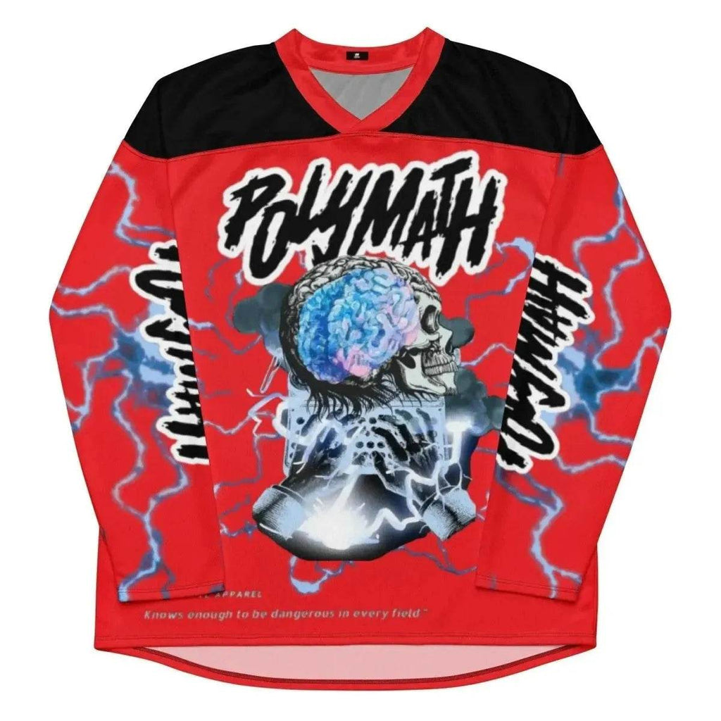 Beesmoove polymath red Recycled hockey fan jersey - Beesmoove