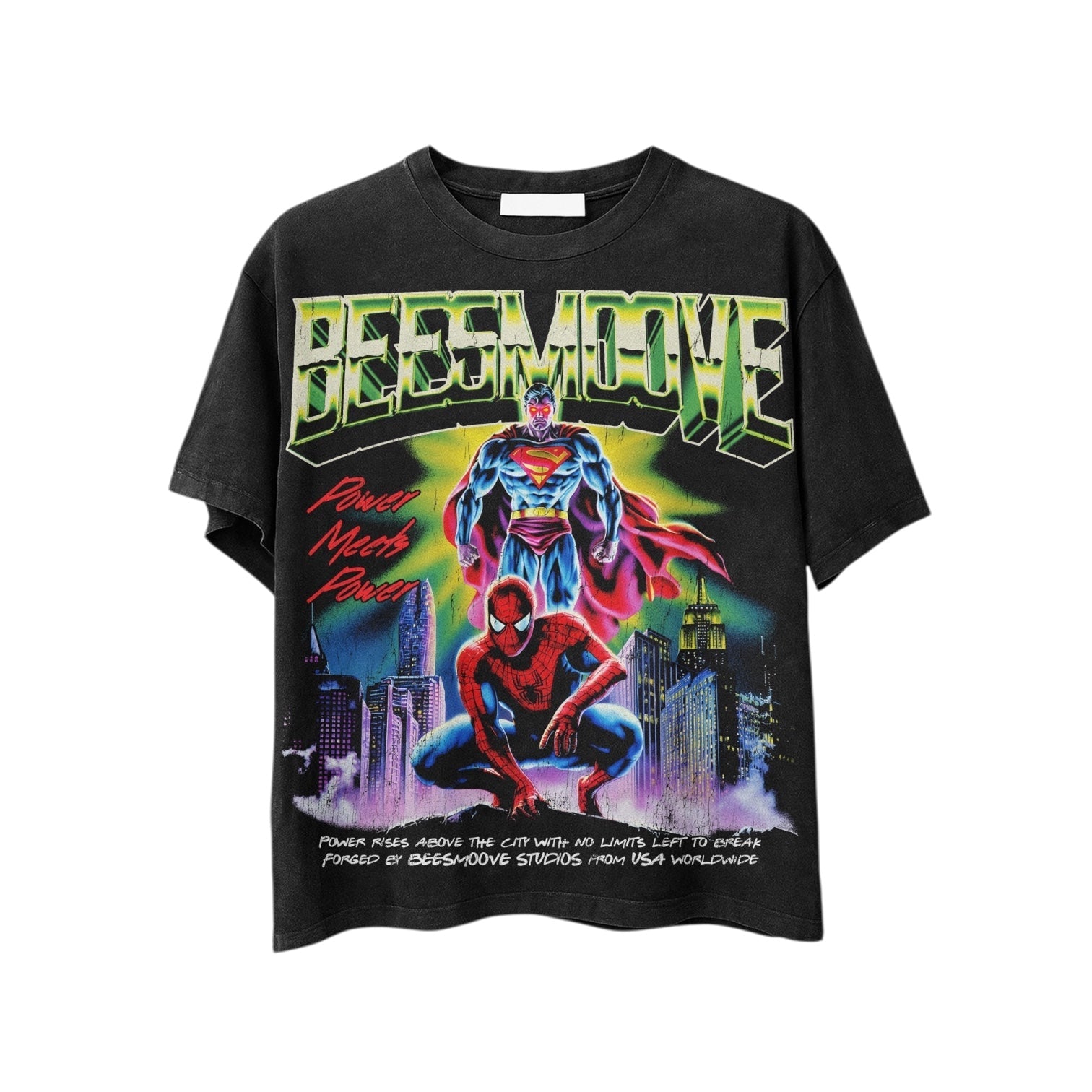 BEESMOOVE: Power Meets Power Drop Tee - Beesmoove