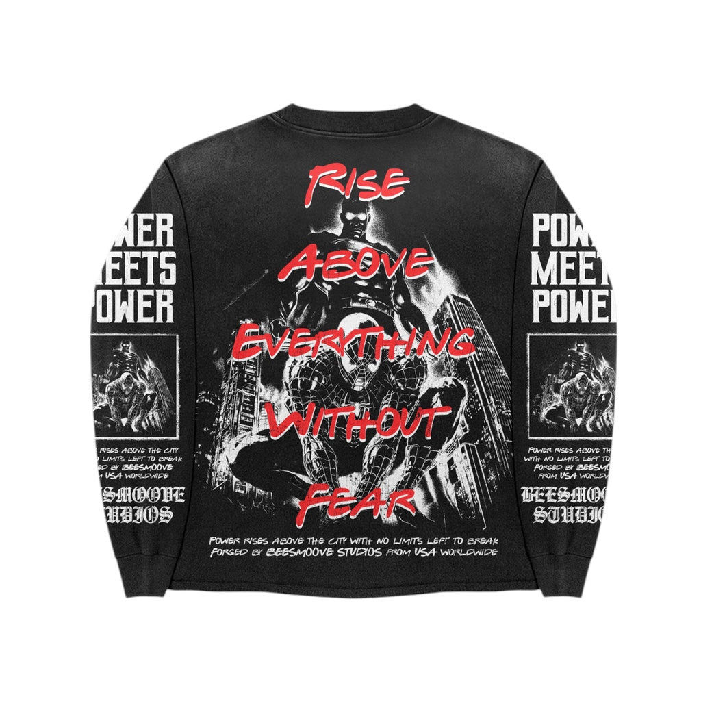 BEESMOOVE: Power Meets Power Long Sleeve T-Shirt - Beesmoove