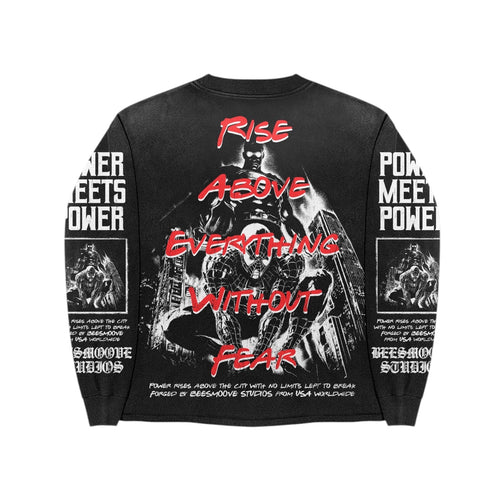 BEESMOOVE: Power Meets Power Long Sleeve T-Shirt - Beesmoove