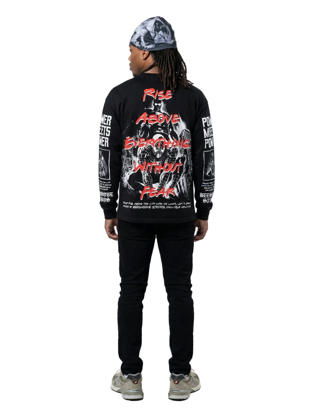 BEESMOOVE: Power Meets Power Long Sleeve T-Shirt - Beesmoove