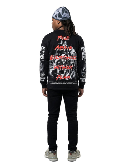 BEESMOOVE: Power Meets Power Long Sleeve T-Shirt - Beesmoove
