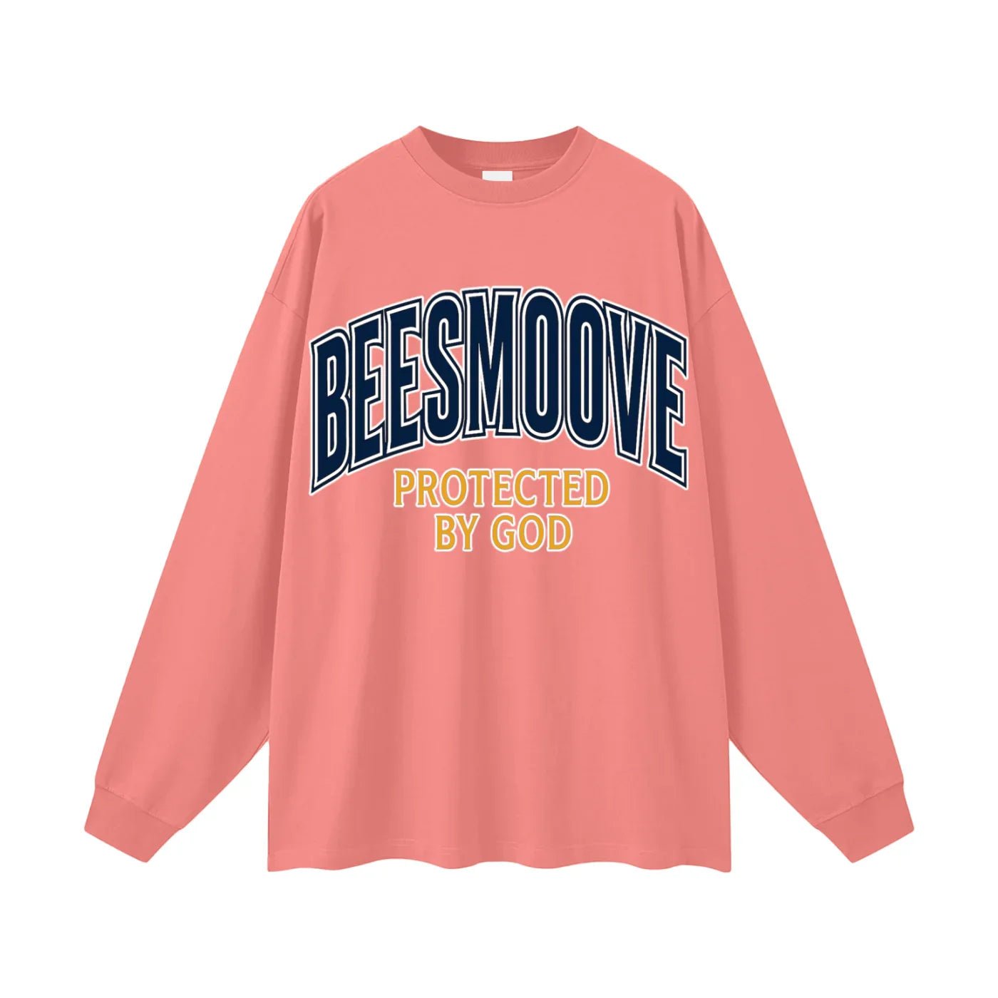 BEESMOOVE Protected by God Oversized Long Sleeve T-Shirt - Beesmoove