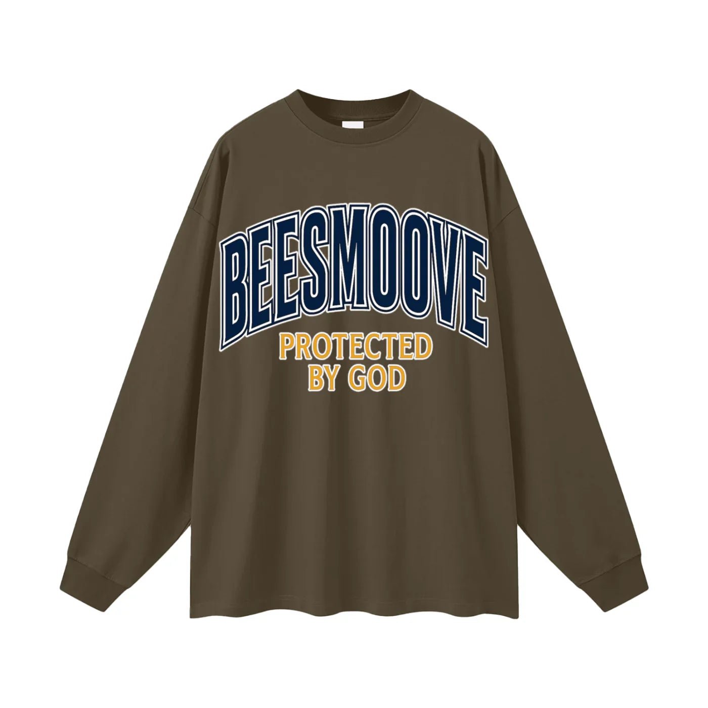 BEESMOOVE Protected by God Oversized Long Sleeve T-Shirt - Beesmoove