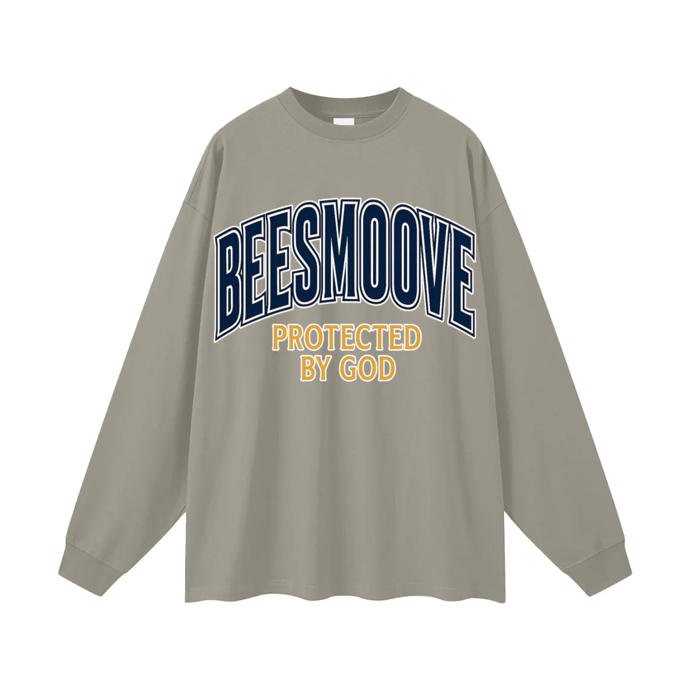 BEESMOOVE Protected by God Oversized Long Sleeve T-Shirt - Beesmoove