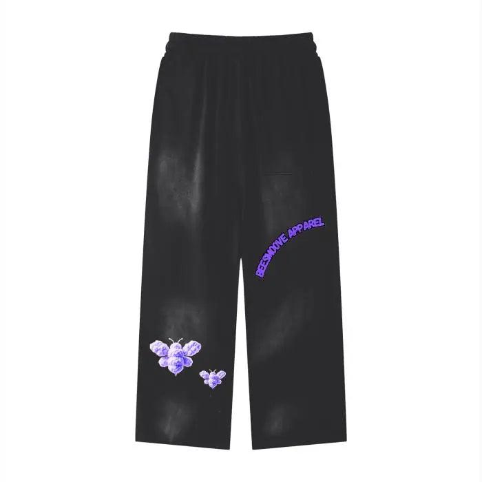 Beesmoove Purple Loyalty Effortless Athleisure Sweatpants - Beesmoove