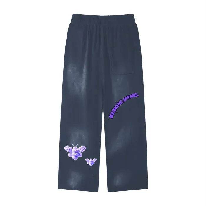 Beesmoove Purple Loyalty Effortless Athleisure Sweatpants - Beesmoove