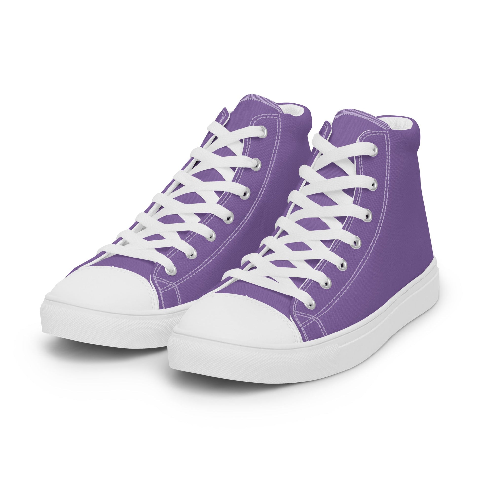 Beesmoove purple Women’s high top canvas shoes - Beesmoove