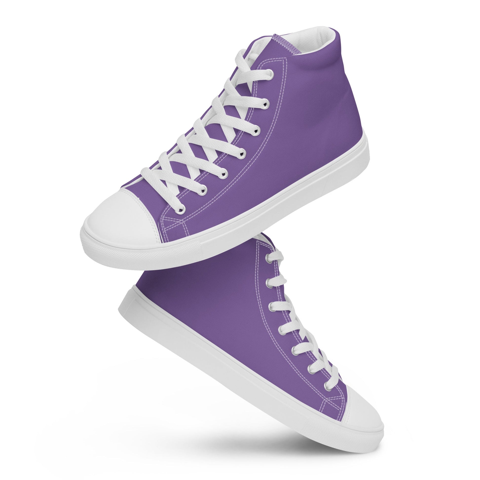 Beesmoove purple Women’s high top canvas shoes - Beesmoove