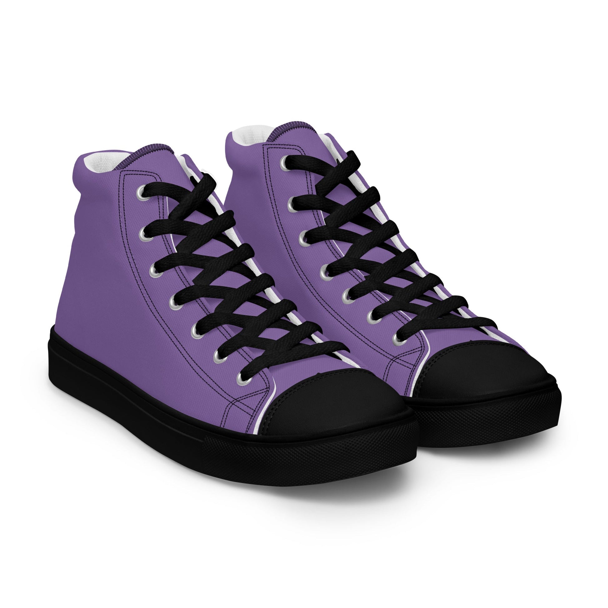 Beesmoove purple Women’s high top canvas shoes - Beesmoove