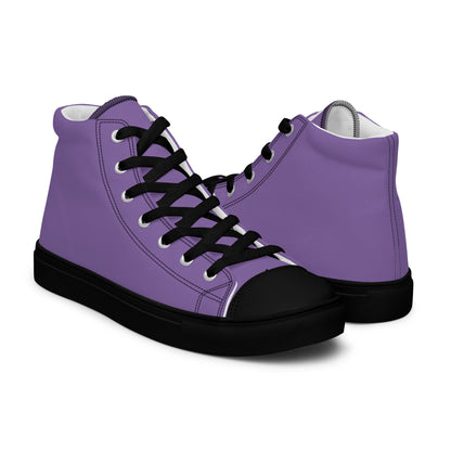 Beesmoove purple Women’s high top canvas shoes - Beesmoove