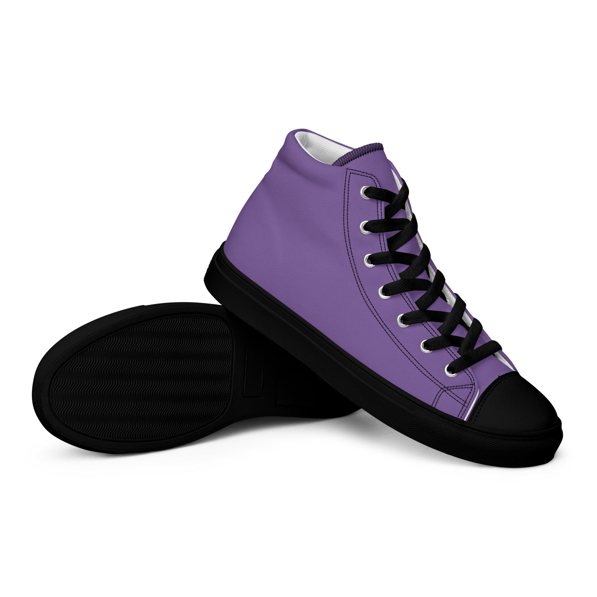 Beesmoove purple Women’s high top canvas shoes - Beesmoove