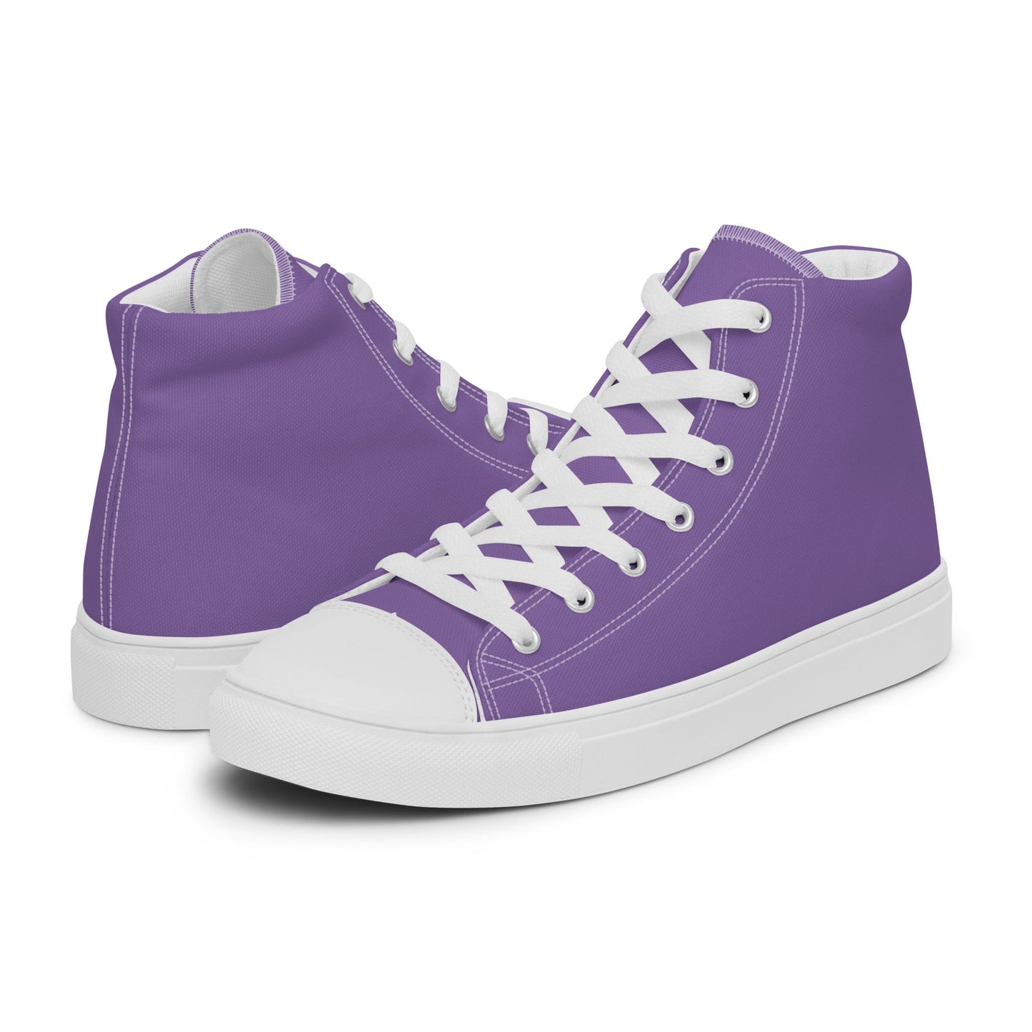 Beesmoove purple Women’s high top canvas shoes - Beesmoove