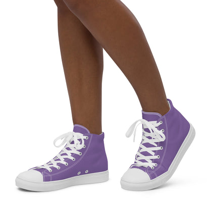 Beesmoove purple Women’s high top canvas shoes - Beesmoove