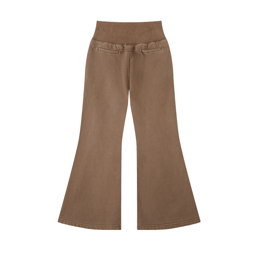 BEESMOOVE Queen’s Motion Vintage Washed Flared Pants - Beesmoove