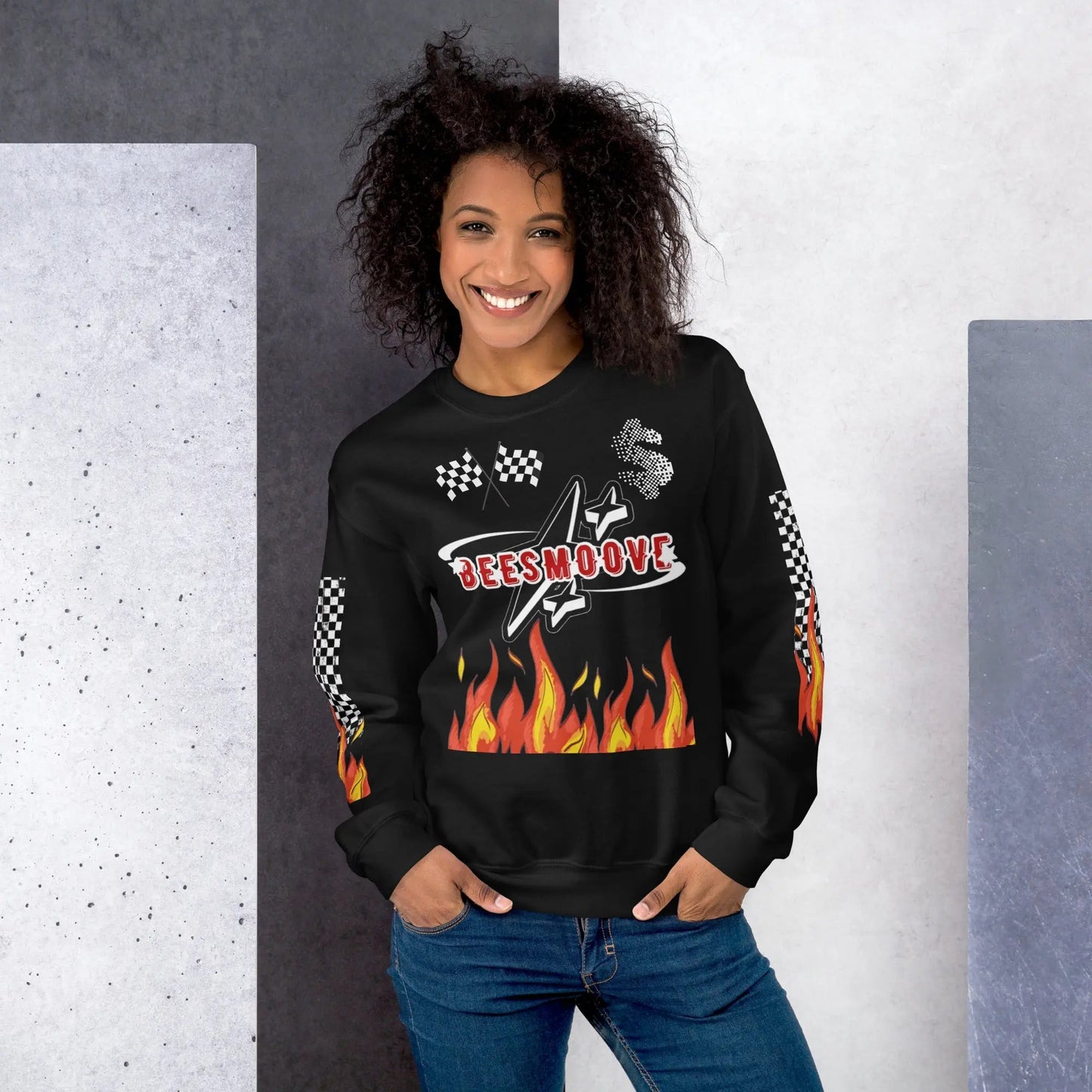 Beesmoove racer flame Unisex Sweatshirt - Beesmoove