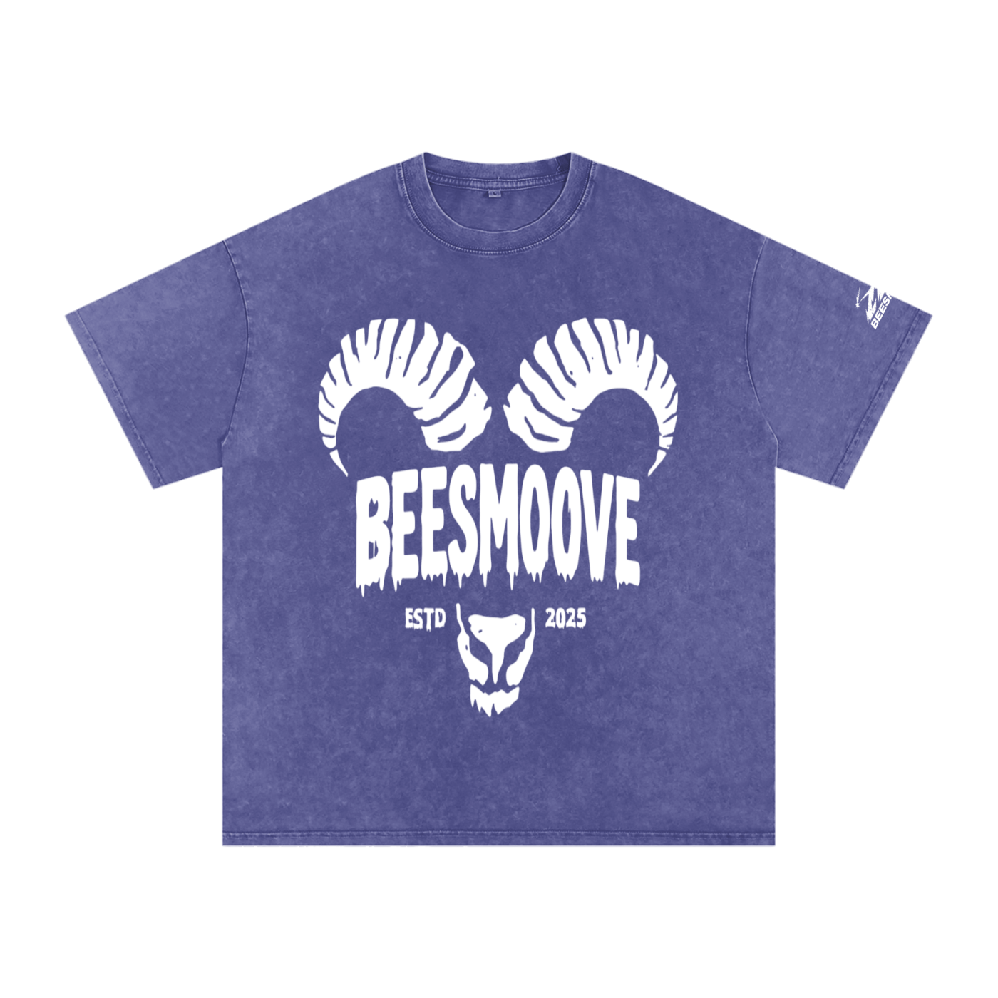 BEESMOOVE Ram spirit Washed Oversized Cotton T-Shirt - Beesmoove
